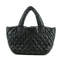 Chanel Coco Cocoon PM Nylon Hand bag Black Silver Metal Fittings #2720 by Bolt Boutique