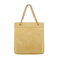 Chanel Coco Mark Beige Lambskin CC Logo Chain Shoulder Bag #3453 by Bolt Boutique
