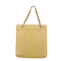 Chanel Coco Mark Beige Lambskin CC Logo Chain Shoulder Bag #3453 by Bolt Boutique