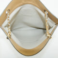 Chanel Coco Mark Beige Lambskin CC Logo Chain Shoulder Bag #3453 by Bolt Boutique