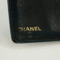 Chanel Coco Mark Caviar Skin Black Bifold Wallet #3172 by Bolt Boutique