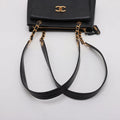 Chanel Coco Mark Caviar Skin CC Grained Pocket Shopper Shoulder Bag Black Gold Metal Fittings 3 Series- #2519 by Bolt Boutique