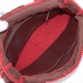 Chanel Coco Mark Mouton Brown / Red Tote Bag 5 Series #2897 by Bolt Boutique
