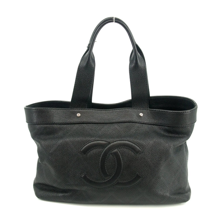 Chanel Cocomark Goatskin Perforated Large CC Tote Bag #2916 by Bolt Boutique