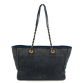 Chanel Deauville MM Denim Blue Tote Bag 18 Series #2927 by Bolt Boutique