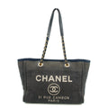 Chanel Deauville MM Denim Blue Tote Bag 18 Series #2927 by Bolt Boutique