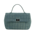 Chanel Denim Blue Chocolate Bar Single Flap Handbag #3627 by Bolt Boutique