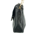 Chanel Diagonal Quilted Tassel Black Lambskin Shoulder Bag 2 Series #3324 by Bolt Boutique