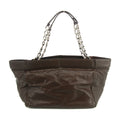Chanel Double Chain CC Brown Big Coco Shoulder Bag Caviar Skin #2665 by Bolt Boutique