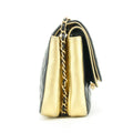 Chanel Double Flap Bag Quilted Lamb Skin Black &amp; Gold Large 28 Series-#2708 by Bolt Boutique
