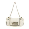 Chanel East West 2.55 Mademoiselle Flap White Accordian Shoulder Bag #3764