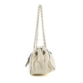 Chanel East West 2.55 Mademoiselle Flap White Accordian Shoulder Bag #3764 by Bolt Boutique