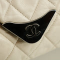 Chanel Envelope Double Flap Shoulder Bag White 11 Series #2619 by Bolt Boutique
