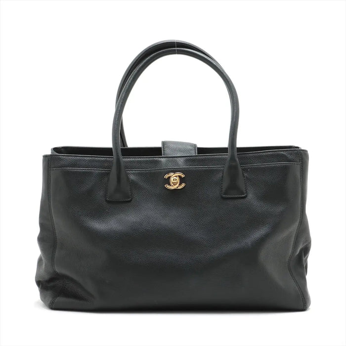 Chanel Executive Leather Tote bag Black Gold Metal Fittings 17968098 #2486 by Bolt Boutique
