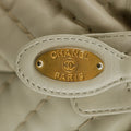 • Chanel Grey Lambskin Chevron Quilted Chain Shoulder Bag 16 Series #5860 by Bolt Boutique