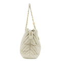 • Chanel Grey Lambskin Chevron Quilted Chain Shoulder Bag 16 Series #5860 by Bolt Boutique