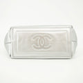 Chanel Grey Metallic Lambskin Quilted Small Coco Cocoon Reversible Tote Light Grey -#2556 by Bolt Boutique