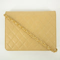 Chanel Lamb Skin Beige Single Flap Gold Hardware Shoulder Bag-#2545 by Bolt Boutique