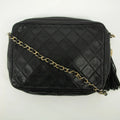 Chanel Lamb Skin Quilted Black Camera Crossbody Bag #2531 by Bolt Boutique