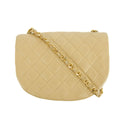 Chanel Lambskin Beige Quilted Chain Shoulder Bag #3772 by Bolt Boutique