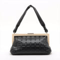 Chanel Lambskin Chocolate Bar Frame Bag Black Handbag #3276 by Bolt Boutique