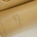 Chanel Lambskin Double Flap 23 Beige 24k Gold Turn Lock Shoulder Bag #2672 by Bolt Boutique