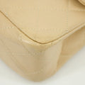 Chanel Lambskin Double Flap 23 Beige 24k Gold Turn Lock Shoulder Bag #2672 by Bolt Boutique