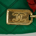 Chanel Lambskin Green / Red Shoulder Bag Gold Hardware #2697 by Bolt Boutique