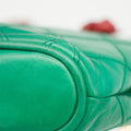 Chanel Lambskin Green / Red Shoulder Bag Gold Hardware #2697 by Bolt Boutique