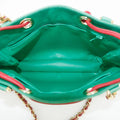 Chanel Lambskin Green / Red Shoulder Bag Gold Hardware #2697 by Bolt Boutique