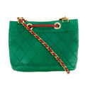 Chanel Lambskin Green / Red Shoulder Bag Gold Hardware #2697 by Bolt Boutique