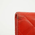 Chanel Lambskin Matelasse Red Long Wallet 22 Series #3127 by Bolt Boutique