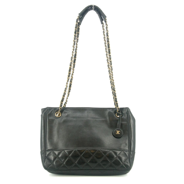 Chanel Lambskin Quilted Black Chain Shoulder Bag #9311 by Bolt Boutique