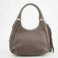 Chanel LAX Grained Leather Tassel Handle Bag Grey 8 Series-#2620 by Bolt Boutique