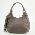 Chanel LAX Grained Leather Tassel Handle Bag Grey 8 Series-#2620 by Bolt Boutique