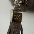 Chanel LAX Grained Leather Tassel Handle Bag Grey 8 Series-#2620 by Bolt Boutique