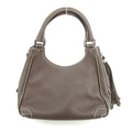 Chanel LAX Grained Leather Tassel Handle Bag Grey 8 Series #2820 by Bolt Boutique