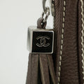 Chanel LAX Grained Leather Tassel Handle Bag Grey 8 Series #2820 by Bolt Boutique