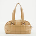 • Chanel LAX Square Quilt Chocolate Bar Bowler Bag 9 Series #2749 by Bolt Boutique