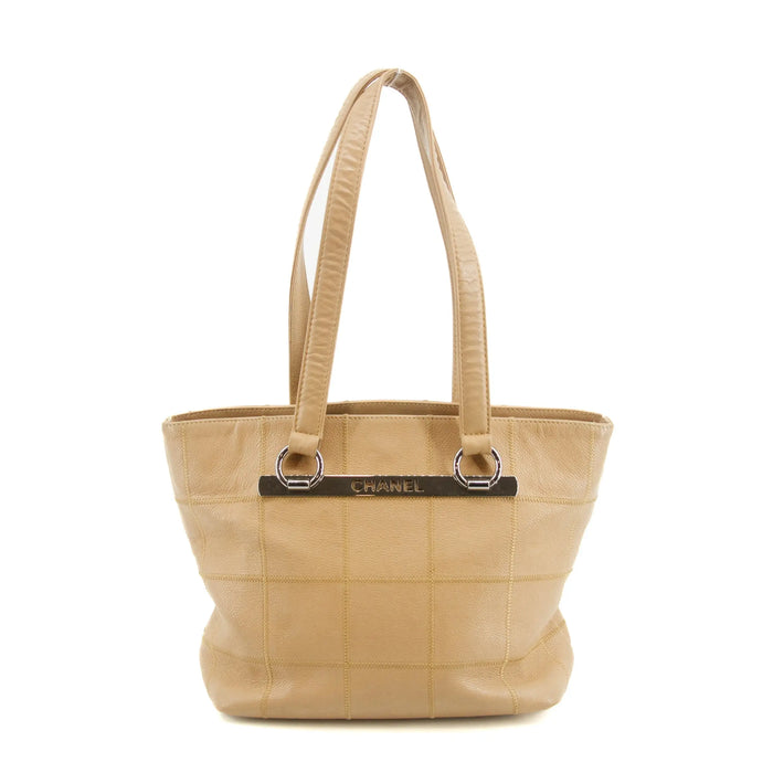 Chanel LAX Square Quilt Chocolate Bar Tote Bag 10 Series #2751 by Bolt Boutique