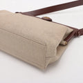 Chanel Linen Frame Buckle Shoulder Bag Brown 5 Series #2902 by Bolt Boutique