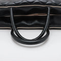 Chanel Logo Matelasse Black Quilted Calfskin Bowler Boston Bag #2504 by Bolt Boutique