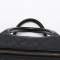 Chanel Logo Matelasse Black Quilted Caviar Skin Bowler Boston Bag #2498 by Bolt Boutique