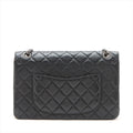 Chanel Matelasse 2.55 Large Leather Double Flap Double Chain Bag Black Gunmetal Fittings 16886927 A37587 #2429 by Bolt Boutique