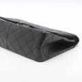 Chanel Matelasse 2.55 Large Leather Double Flap Double Chain Bag Black Gunmetal Fittings 16886927 A37587 #2429 by Bolt Boutique