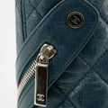 Chanel Matelasse Aged Calfskin Blue Club Shoulder Bag #3450 by Bolt Boutique