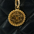 Chanel Matelasse Black Caviar Skin Medallian Reprint Shoulder Bag #3344 by Bolt Boutique