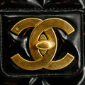 Chanel Matelasse Black Coco Mark Patent Breifcase Bag #3636 by Bolt Boutique