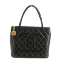 Chanel Matelasse Black Lambskin Medallian Reprint Shoulder Bag #3318 by Bolt Boutique