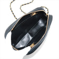 Chanel Matelasse Canvas &amp; Leather Chain Shoulder Bag Black x Beige Gold Metal Fittings 1 Series #2509 by Bolt Boutique